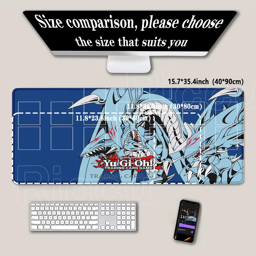 Yu-Gi-Oh! Spielmatte von Potdemiel, XXL Schreibtischunterlage mit HD-Druck, B/H: 60 x 35 cm - Bild 2