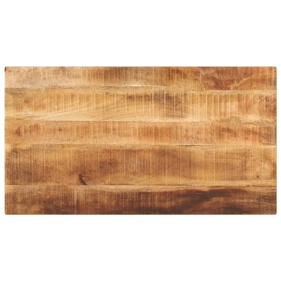 vidaXL Tischplatte aus Mango Massivholz, Rechteckig, Braun, B/T/H: 100 x 50 x 3,8 cm - Bild 2