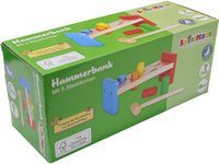 SpielMaus Hammerbank Werkbank Holz 7-teiliges Set ab 18 Monaten - Bild 1