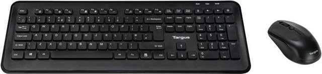 Targus Kabelloses Tastatur-und-Maus-Set in Schwarz mit 2,4 GHz USB-A Verbindung und Nordischem Layout (AKM610NO) - Bild 1