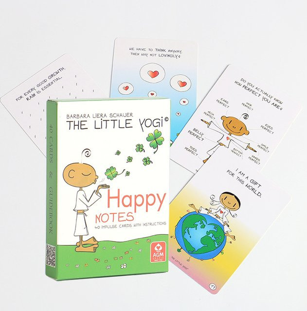 Die kleinen Yogi Happy Notes Oracle, Kartenspiel, 40 Karten, Familienspiel - Bild 1