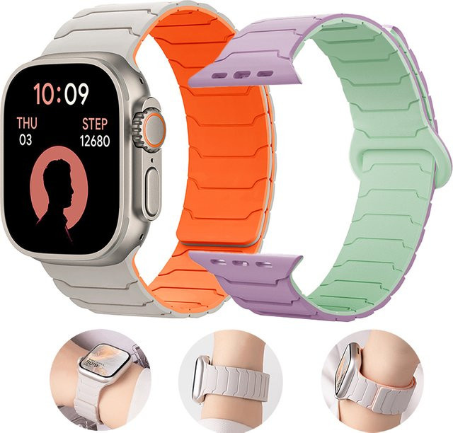 FancyWrist Silikon-Magnetarmband, Weiß, Unisex - Bild 1