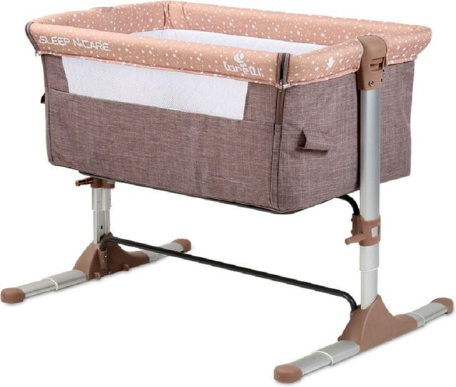 Lorelli Bettschaukel Sleep n Care mit Matratze für Babys, höhenverstellbar, beige - Bild 1