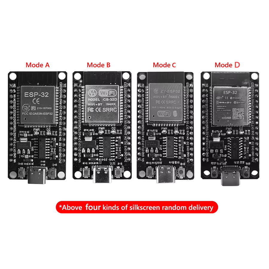 ESP-WROOM-32 ESP32-S Entwicklungsboard mit Bluetooth und WiFi, USB-C Anschluss, Schwarz - Bild 4