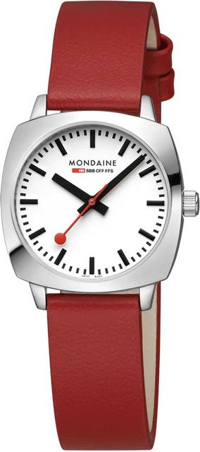 Mondaine Armbanduhr Petite Cushion, Quarz, Edelstahl, 31 mm, Damen - Bild 1