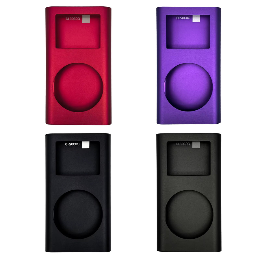 Apple iPod Mini Ersatzgehäuse aus Metall mit Linsenfenster für 1. und 2. Generation in Grau und Multicolour - Bild 3