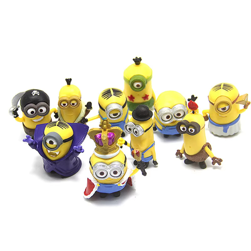Potdemiel Minions Actionfiguren, 10-teiliges Set, 3D-Augen - Bild 2