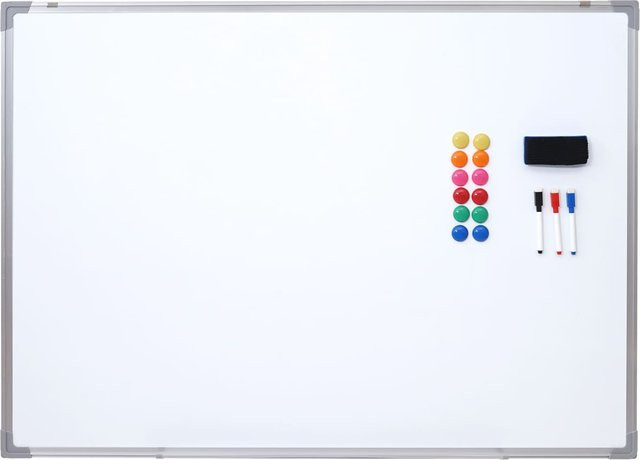 Magnettafel MCW-C84 Whiteboard und Pinnwand inklusive Zubehör, Breite: 110 cm, Höhe: 80 cm - Bild 1