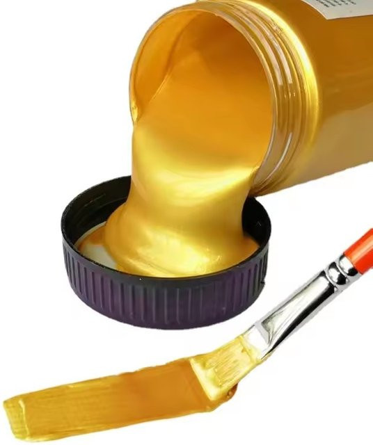 Goldene Acrylfarbe Metallisch Perlmutt Wasserfest und Nicht-verblassend für DIY-Projekte, 50 ml, 100 ml oder 300 ml - Bild 1