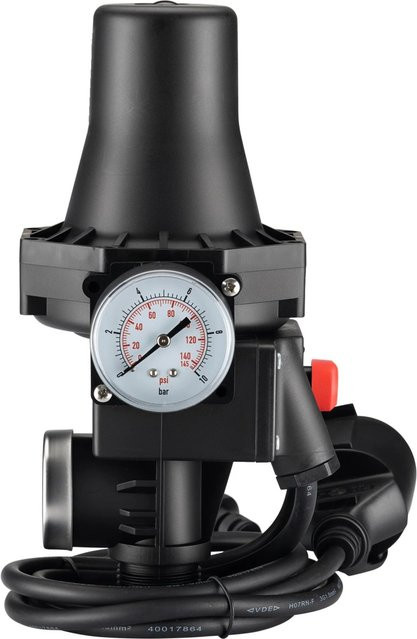 Wiltec Druckschalter SKD-3 230V einphasig für Pumpensteuerung und Hauswasserwerke in Blau-Schwarz - Bild 1