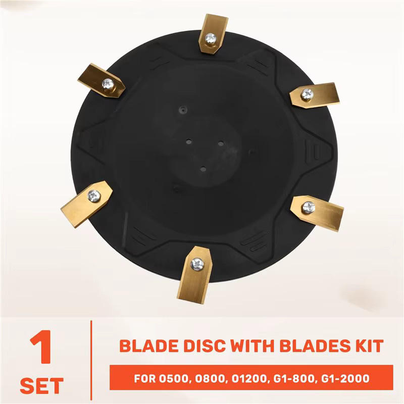 Mar.Blade Disc Akku-Rasentrimmer für ECOVACS Goat O500, O800, O1200, G1-800, G1-2000, G1 mit Trimmerklingen in Schwarz (187 mm) - Bild 3