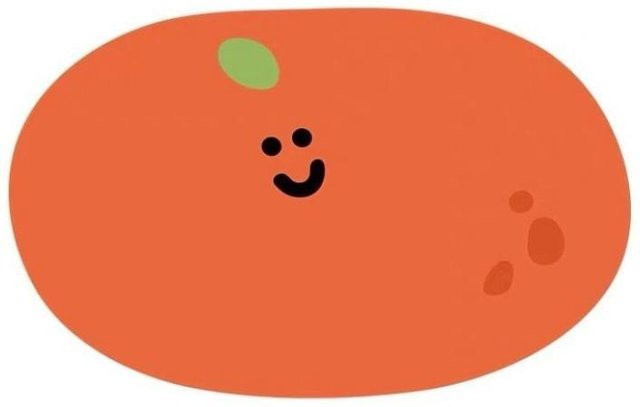 Saugfähige Cartoon Badezimmerbodenmatte aus Kieselgur in Orange, rutschfest und antibakteriell, B/B: 40 x 60 cm - Bild 1