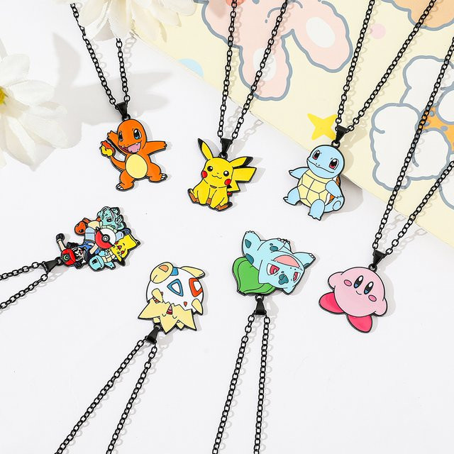Potdemiel Pokemon Metallspielzeug Set mit Pikachu, Squirtle, Psyduck und Charmander in Multicolor - Bild 1