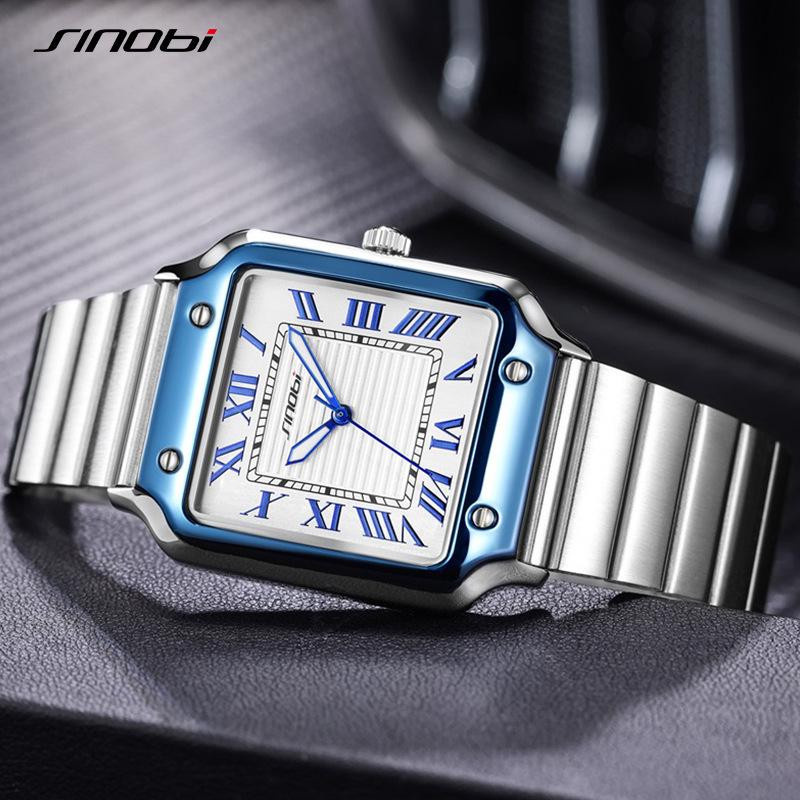 Sinobi Armbanduhr Edelstahl, Quarz, Silber, Herren - Bild 10