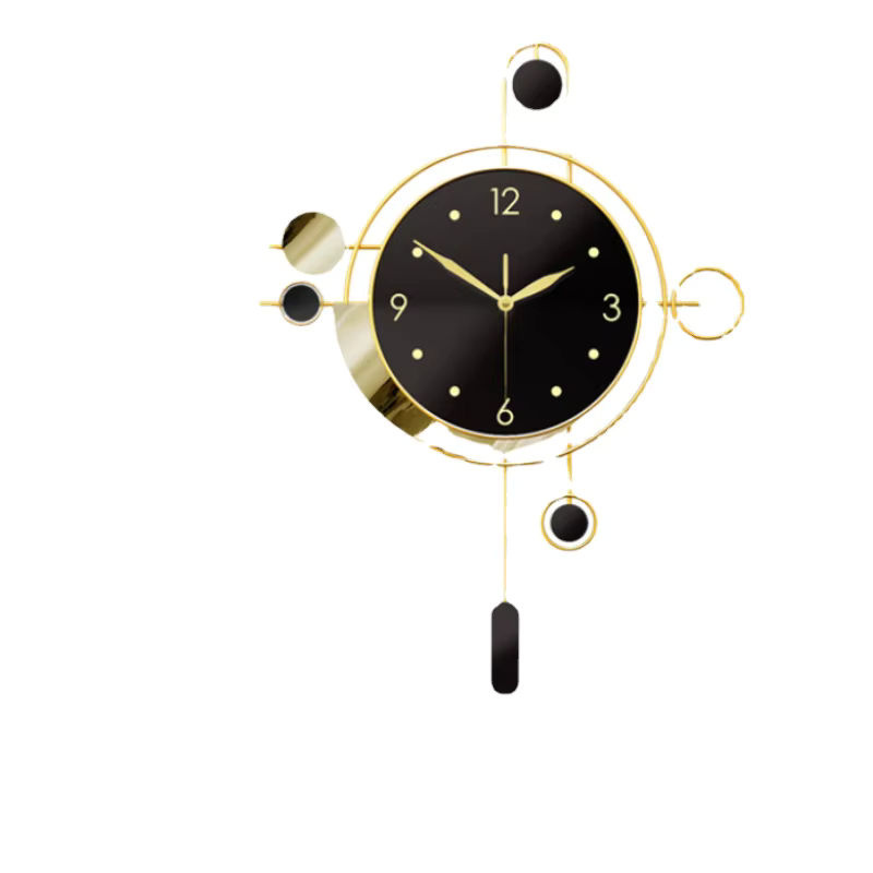 Moderne runde Wanduhr aus Metall in Gold, geräuschlose analoge Wanduhr für dein Wohnzimmer - Bild 6