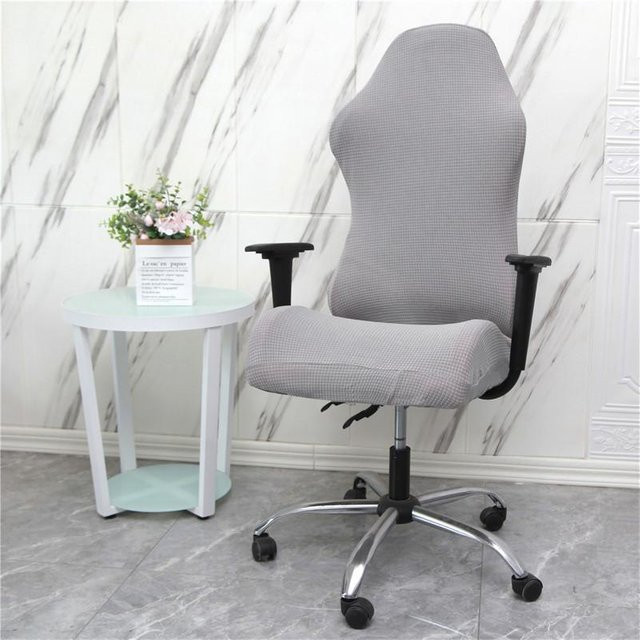 Yiran Furniture Elastischer E-Sport Stuhlbezug in Grau, Verdickter Polyester-Bezug für Computerstühle und Sessel, Breite: 40 cm - Bild 1