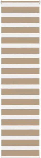 vidaXL Doppelrollo Day & Night Sandbraun gestreift aus Polyester B: 65 cm, H: 230 cm - Bild 1