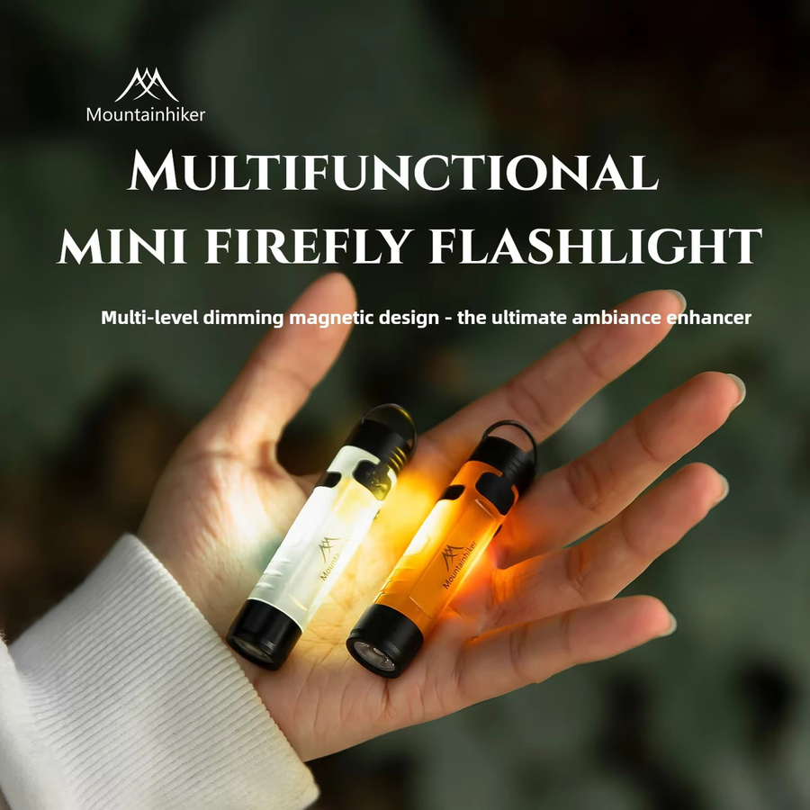 MOUNTAINHIKER Mini-Taschenlampe mit Schlüsselclip, USB wiederaufladbare Outdoor-LED-Taschenlampe in Lila - Bild 3