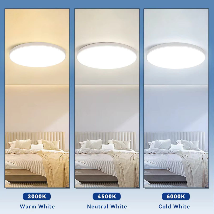 CY Moderne LED-Deckenleuchte in Weiß, ultradünnes Panel für Wohnzimmer und Schlafzimmer - Bild 4