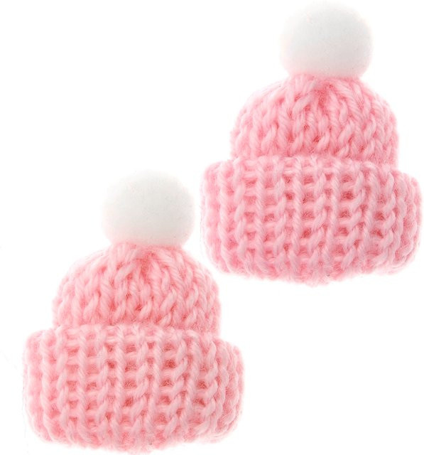 Rico Design Miniatur Strickmütze Rosa - Bild 1