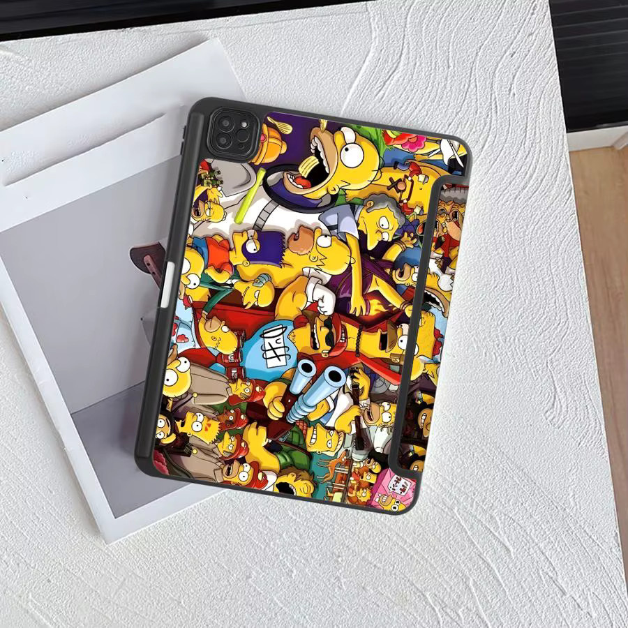 The Simpsons Homer und Bart Tablet-Hülle für Apple iPad Pro, Air und Mini in Multicolour - Bild 2