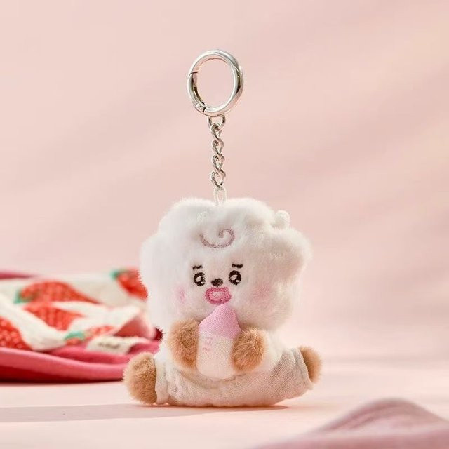 BT21 Plüschpuppe RJ Neugeborenen-Version, beige, Schlüsselanhänger - Bild 1