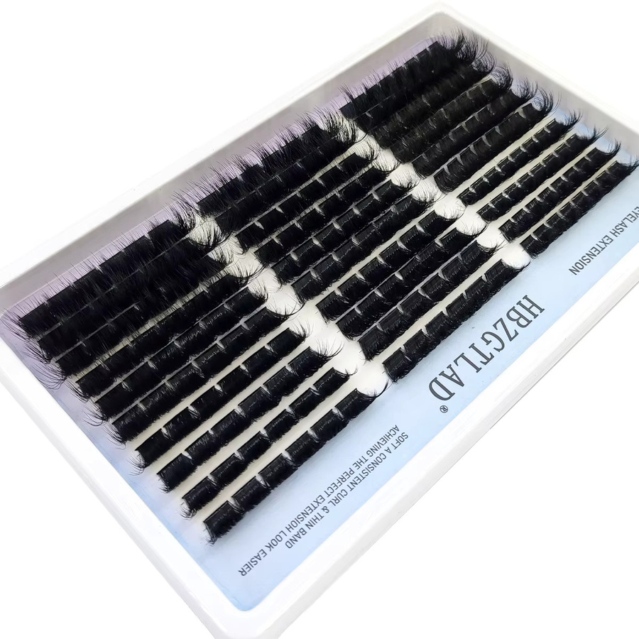 HBZGTLAD Wimpern-Cluster mit Spikes, Black, Unisex - Bild 5