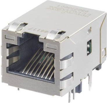 Molex 8C MX MAG GIG Ethernet LAN Kabel in Grün und Silber - Bild 1