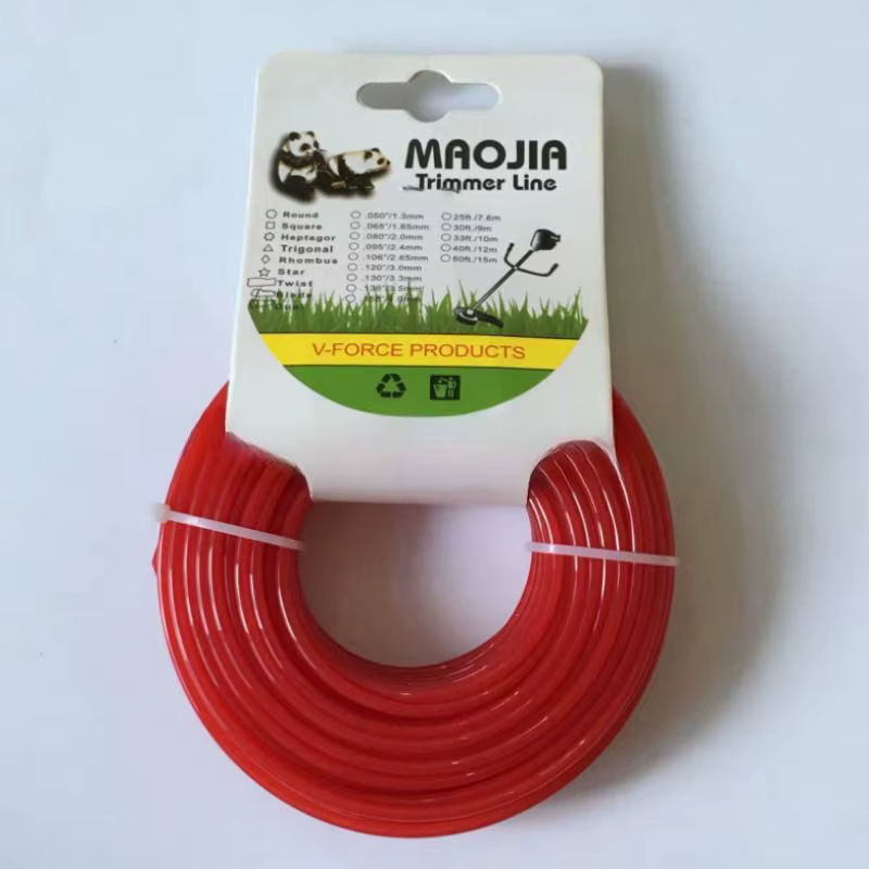 Wnew Ersatz-Rasentrimmer-Schnur aus Nylon, Drahtschnurseil für Rasentrimmer und Freischneider, Durchmesser: 4 mm, Länge: 5000 mm - Bild 4