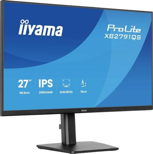 Iiyama ProLite XB2791QS-B1 LED-Monitor, 27 Zoll, QHD IPS-Display, 2560 x 1440 Pixel, 75Hz, Schwarz - Bild 1