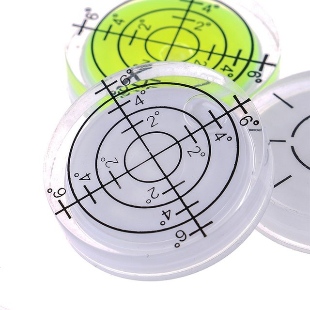 HpLive Kreisförmige Oberflächenwaage mit Gradmarkierung 20° - 30° in Transparent - Bild 1