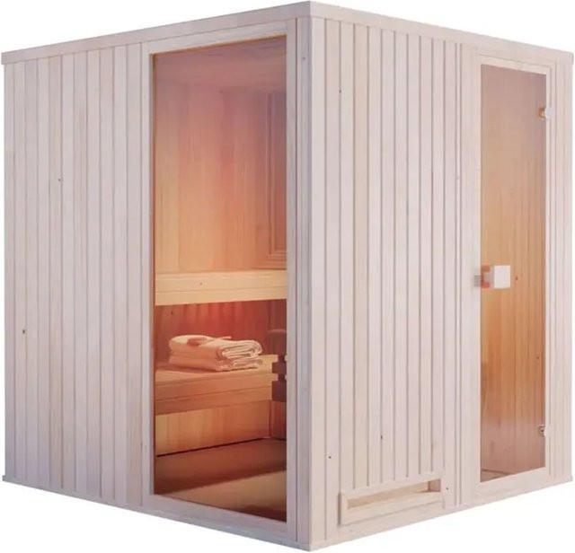 Finntherm Sauna Miranda 2015 aus Fichte in Beige, B/T/H: 194 x 144 x 199 cm - Bild 1
