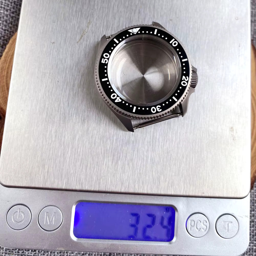 Tandorio Uhrengehäuse Titan, Tauchgehäuse, 37 mm, grau, Unisex - Bild 2