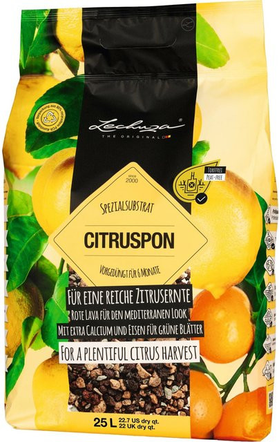 Lechuza Pflanzsubstrat Citrus Pon 25 Liter Spezialsubstrat für Zitruspflanzen und essbare Pflanzen in Neutral - Bild 1