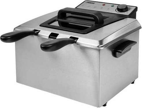Princess 185000 Kaltzonen Fritteuse in Schwarz und Silber mit 5 l Fassungsvermögen - Bild 1