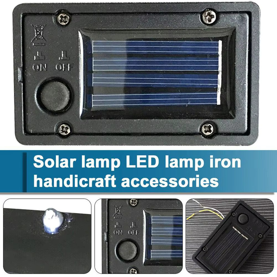 Wasserdichte Solarbatterie-Aufbewahrungsbox für Garten-LED-Rasenlampen in Schwarz - Bild 2
