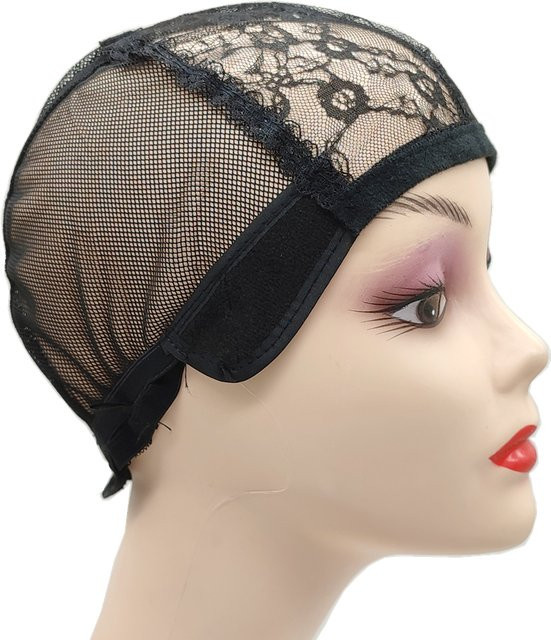 Perückenkappe, Schwarz, S/M/L, mit verstellbarem Riemen - Bild 1