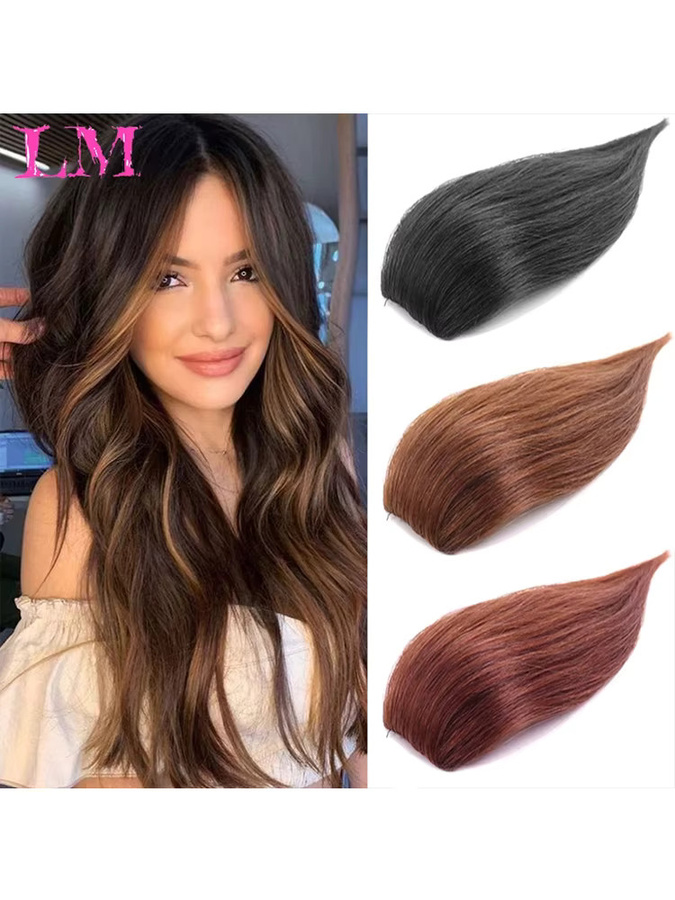 LM Haar Extensions Synthetische Haar Pads Clip In, Damen - Bild 6