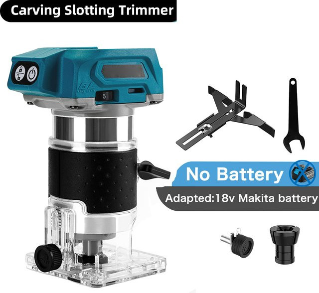 Makita Bürstenloser elektrischer Holzfräser in Blau für 18 V Akku - Bild 1