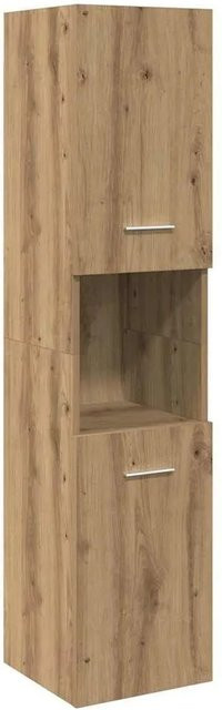vidaXL Bad-Hängeschrank Artisan-Eiche in Braun, B/T/H: 30 x 30 x 130 cm - Bild 1