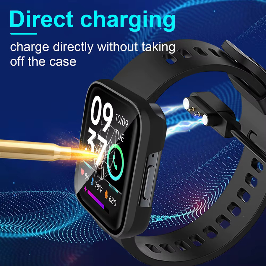 skg Displayschutz Hülle für v9 pro Smartwatch, Schwarz, Silikon - Bild 2
