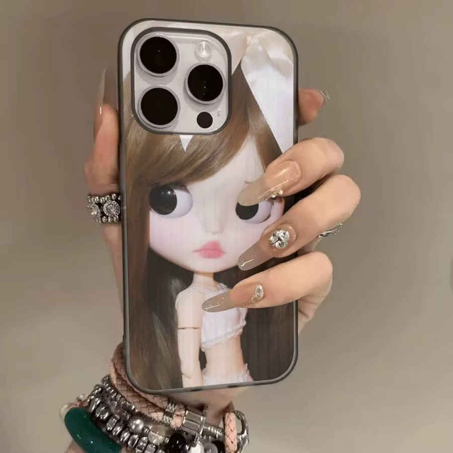 Bl-ytheS Handyhülle mit gewelltem Muster für iPhone 17, 16, 15, 14, 13, 12, 11 Plus, Pro Max, matt und stoßfest, Multicolour - Bild 4