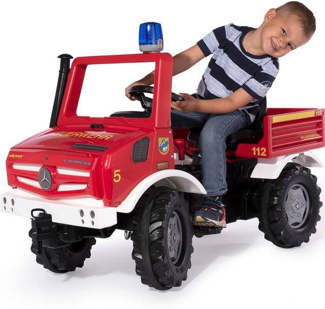 Rolly Toys Unimog Feuerwehr Tretfahrzeug ab 3 Jahren - Bild 1