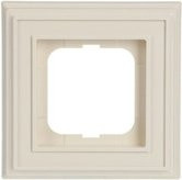 Busch-Jaeger 1fach Rahmen in Creme-Weiß und Perlweiß aus Kunststoff - Bild 1