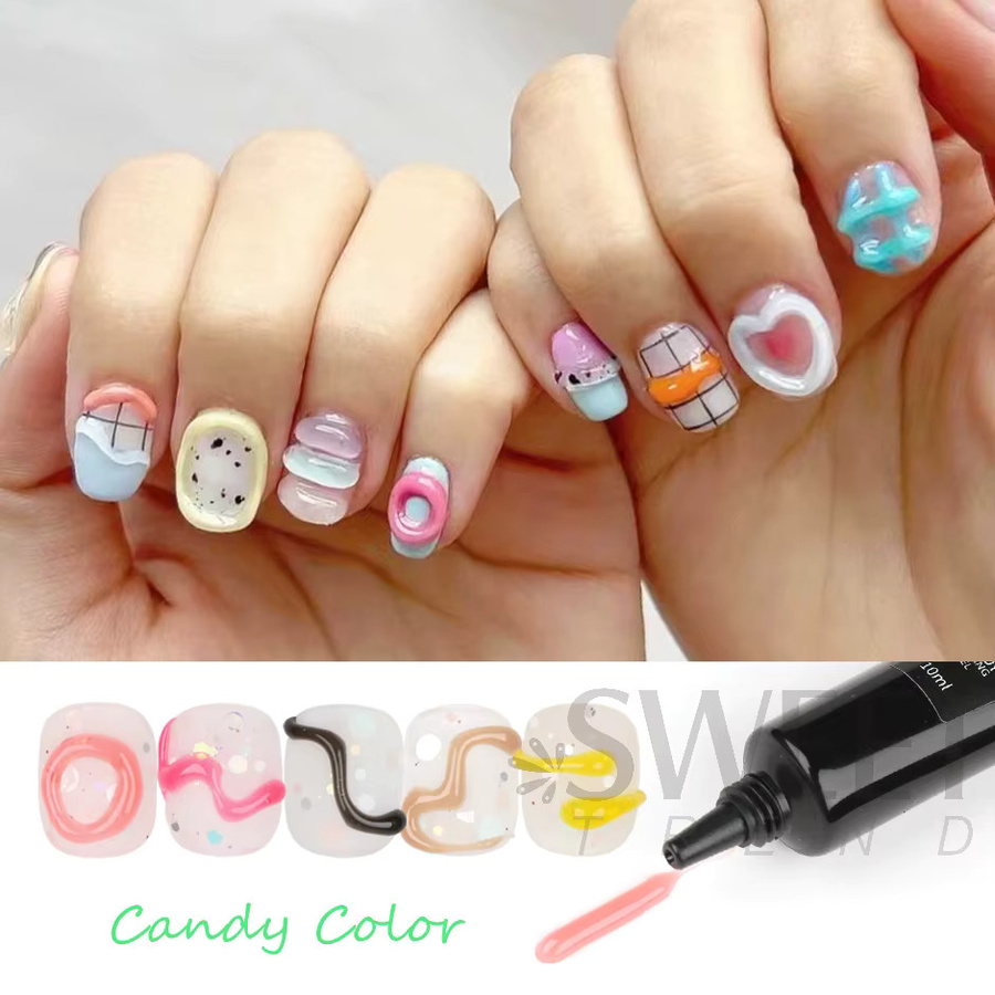 SWEET TREND Nagelgel Pudding Tube, 8 ml, Glänzend - Bild 4
