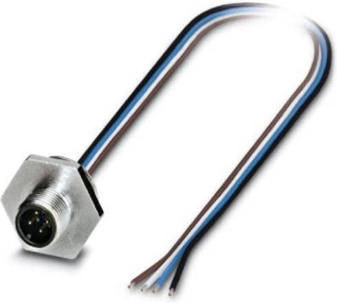 Phoenix Contact 1408415 Sensor-Aktor-Einbausteckverbinder Stecker in Silber, 4 Polzahl, 0.50 m Länge - Bild 1