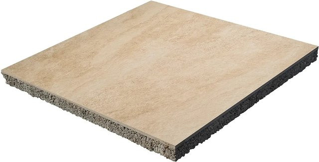 Diephaus Terrassenplatte Keramikverbund Perlmutt in Beige, B/T/H: 60 x 60 x 4 cm - Bild 1