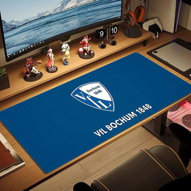 VfL Bochum Gaming-Mauspad XXL in Blau, rutschfeste Spielmatte mit verstärktem Rand, B/T: 90 x 40 cm - Bild 1