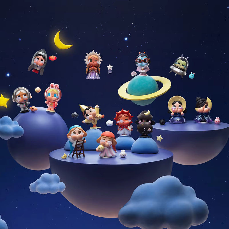 POP MART CRYBABY Crying to the Moon Series Blind Box Figur in Mehrfarbig - Bild 1