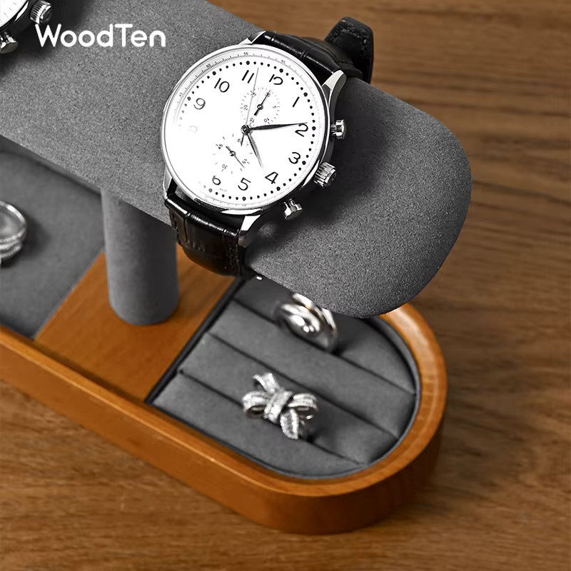 WoodTen Uhren Display Ständer, Massivholz, Unisex - Bild 4